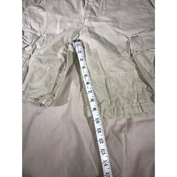 Ovadia & Sons Beige 6 Pocket Drawstring Leg Cargo Shorts - Picture 4 of 6
